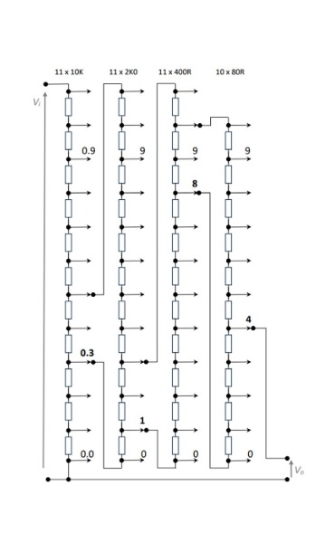 Figure 3 - Schematic of Kelvin Divider